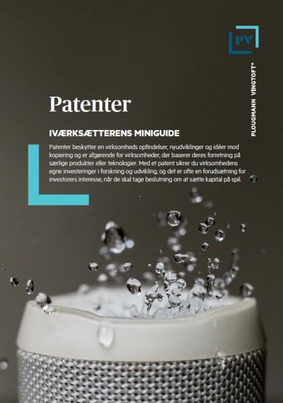 Thumbnail showing the frontpage for "Patents - a miniguide for entrepreneurs".